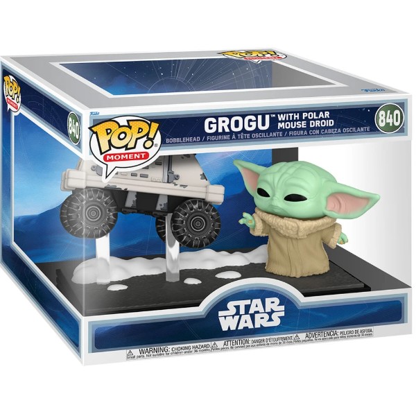 Фото - Колекційна фігурка FUNKO POP! Moment серії Мандалорець та Грогу - ГРОГУ І РЕМОНТНИЙ ДРОЇД MSE-6 (90813)